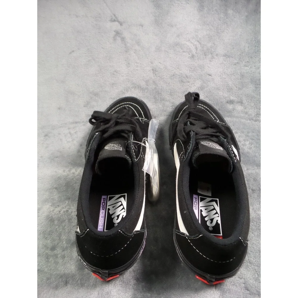 Vans Skate Sk8-Low Shoes Mens Size 10.5 Black PopCush Duracap Sneakers NWOB